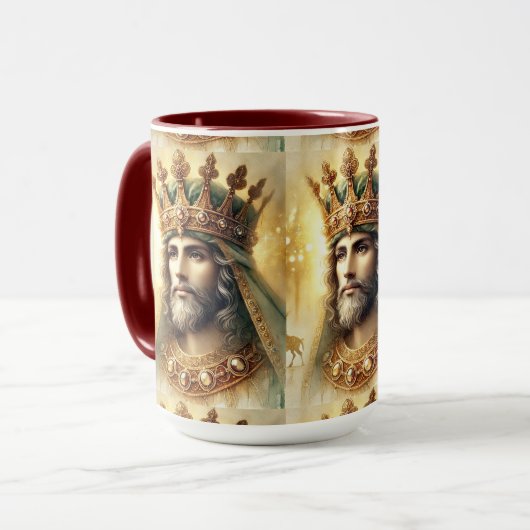 De Waterverf van een wijze koning Mok (Voorkant links)