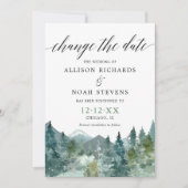 De waterverf van het bijtende bergbos Verandert de Kaart (Voorkant)