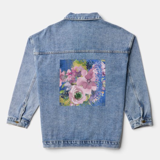 De Waterverf van het Blauwbijl van het laboratoriu Denim Jacket (Achterkant)