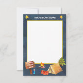 De Waterverf van het Camp van de zomer Persoonlijk Bedankkaart (Voorkant)