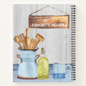 De Waterverf van het Cookbook ontvang hulpmiddelen Notitieboek (Achterkant)