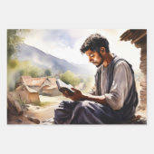 De Waterverf van het Gebed: Een Gebed Inpakpapier Vel (Voorkant 2)