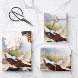 De Waterverf van het Gebed: Een Gebed Inpakpapier Vel