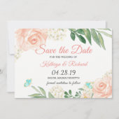 De Waterverf van het Kiekenhuis van de Lente Blush Save The Date (Voorkant)