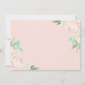 De Waterverf van het Kiekenhuis van de Lente Blush Save The Date (Achterkant)