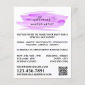 De Waterverf van het manuscript Paarse Borstelslag Flyer (Voorkant)