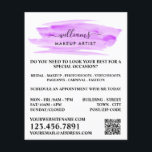 De Waterverf van het manuscript Paarse Borstelslag Flyer<br><div class="desc">De Waterverf van het manuscript Paarse borstelaar maakt kunstenaar brochures Adverteren door de opslag van het Visitekaartje.</div>