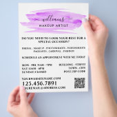 De Waterverf van het manuscript Paarse Borstelslag Flyer (Hand)
