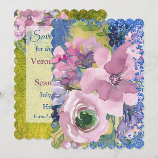 De Waterverf van het Onduidelijke beeld van de Lav Kaart (Voorkant / Achterkant)