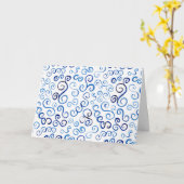 De Waterverf van het Pruisische Blauw buigt de Kaart (Gele Bloem)