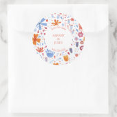 De Waterverf van het Vloeiend Beeldscherm sparen d Ronde Sticker (Tas)