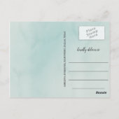 De Waterverf van Mint Afstuderen sparen de Foto va Briefkaart (Achterkant)