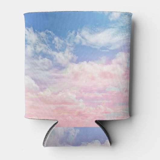 De Waterverf van Pink Clouds: Gradient Sky. Blikjeskoeler (Voorkant)
