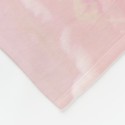 De Waterverf van Pink Clouds: Gradient Sky. Fleece Deken (Hoek)
