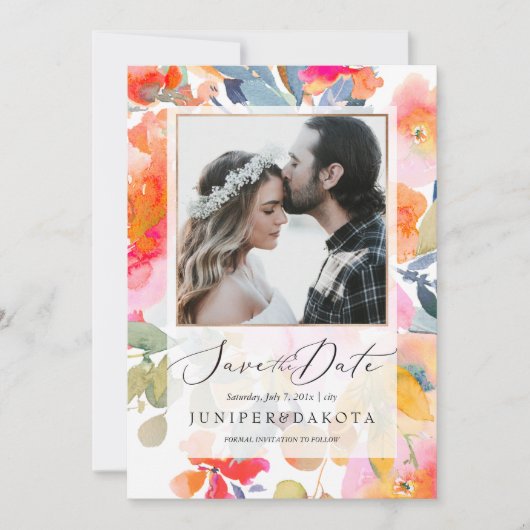 De Waterverf van PixDezines, de Rozen van de tuin  Kaart (Voorkant)