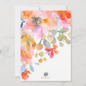 De Waterverf van PixDezines, de Rozen van de tuin  Kaart (Achterkant)