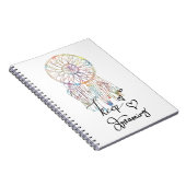 De Waterverf van Whimsical Dream Catcher blijft dr Notitieboek (Rechterzijde)
