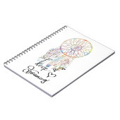 De Waterverf van Whimsical Dream Catcher blijft dr Notitieboek (Linkerzijde)