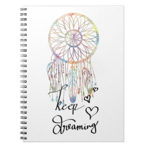 De Waterverf van Whimsical Dream Catcher blijft dr Notitieboek