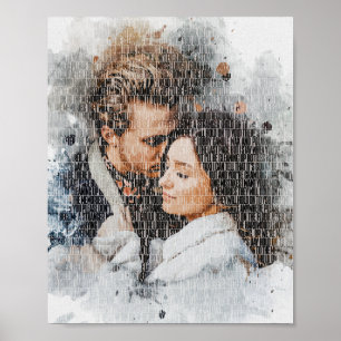 De Waterverf van Word Art van de douane door Woord Poster