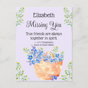 De waterverf vergeet me niet de Vriendelijke Citaa Briefkaart