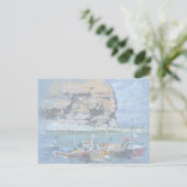 De Waterverf Vist boten in de haven Briefkaart (Staand voorkant)