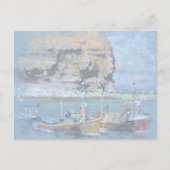 De Waterverf Vist boten in de haven Briefkaart (Voorkant)