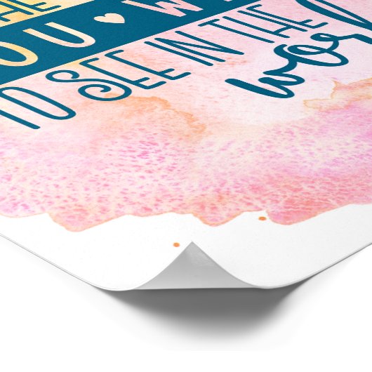 De Waterverf wijzigen Poster (Hoek)