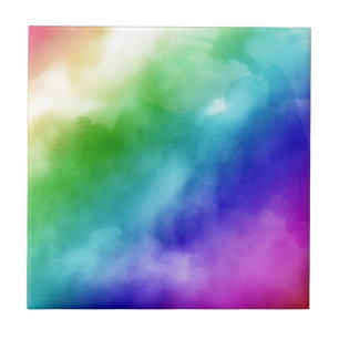 De Waterverven van de regenboog Tegeltje