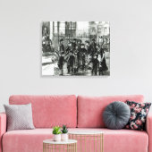 De watervoorziening canvas afdruk (Insitu (Woonkamer))