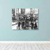 De watervoorziening canvas afdruk (Insitu (Houten vloer))