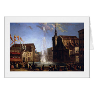 De watervoorziening van Lozoya aan de fontein van 
