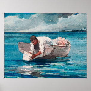 De Waterwaaier (ca. 1888–1889) Winslow Homer Poster