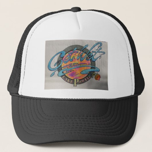 De waterwet van het meer trucker pet (Voorkant)