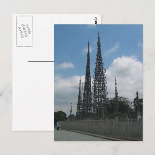 De Watts Towers Briefkaart (Voorkant / Achterkant)