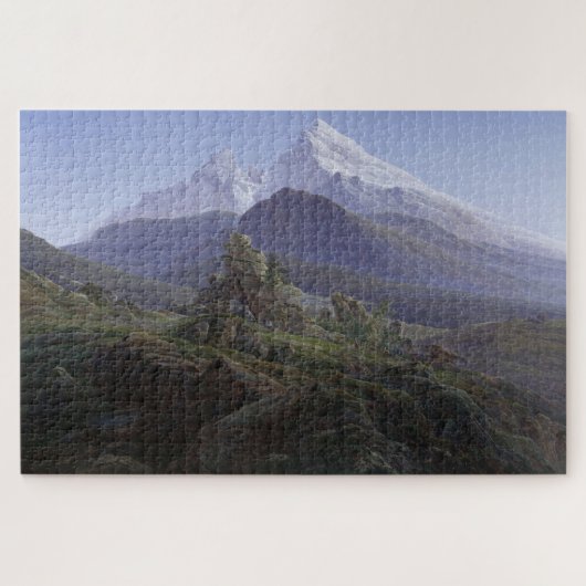 De Watzmann: een majestueus Uitzicht - Friedrich Legpuzzel (Horizontaal)