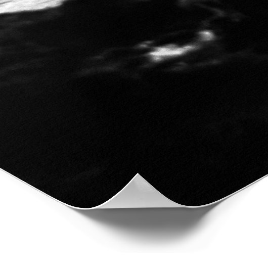 De Wave Black en White Poster (Hoek)