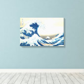De Wave Hokusai Beroemde Japanse reis Fine art Canvas Afdruk (Insitu (Houten vloer))