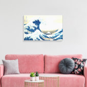 De Wave Hokusai Beroemde Japanse reis Fine art Canvas Afdruk (Insitu (Woonkamer))