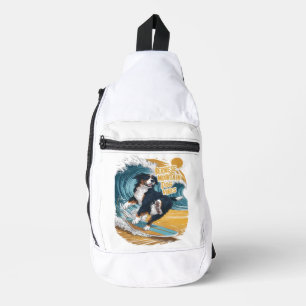 De Wave Rider Berner Mountain Dog Surfen Sling Bag