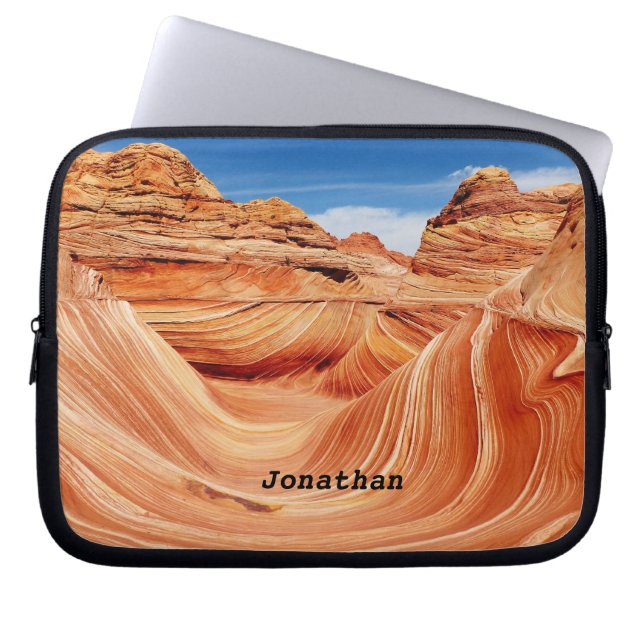 De Wave Southwest Hiking Photography Computer Laptop Sleeve (Voorkant)