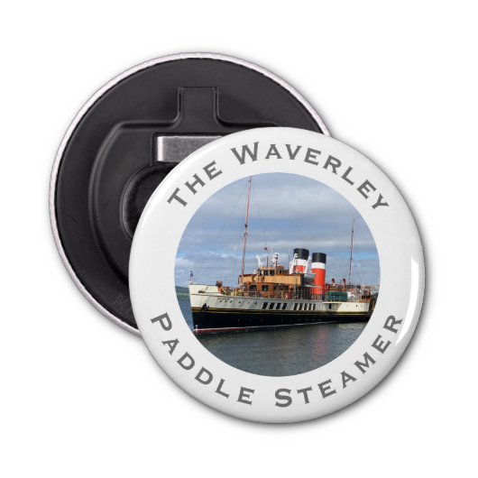 De Waverley Paddle Steamer Button Flesopener (Voorkant)