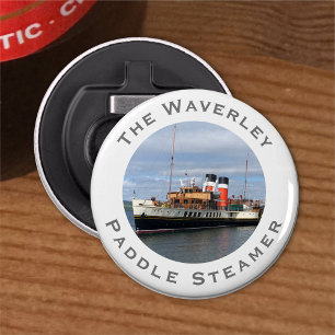 De Waverley Paddle Steamer Button Flesopener