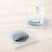 De Waverley Paddle Steamer Glazen Onderzetter (Schuin)