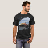 De Waverley Paddle Steamer. Historisch schip op ee T-shirt (Voorkant volledig)