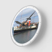 De Waverley Paddle Steamer in Schotland Ronde Klok (Hoek)