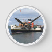 De Waverley Paddle Steamer in Schotland Ronde Klok (Voorkant)