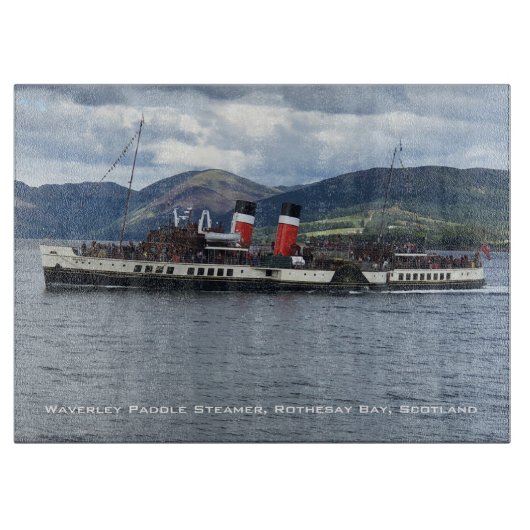 De Waverley Paddle Steamer in Schotland Snijplank (Voorkant)