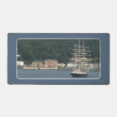 De Waverley Paddle Stoomboot en Tall Ship Bureaumat (Voorkant)