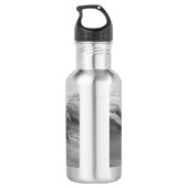 De Waves Grayscale-waterflesje omdoen Waterfles (Achterkant)